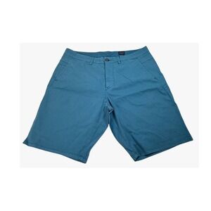 Good Man Blue Herringbone Patterned Mens Shorts Sz‎ 34 Preppy Dadcore Normcore